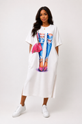 One Size Fits All Graphic Maxi Dress